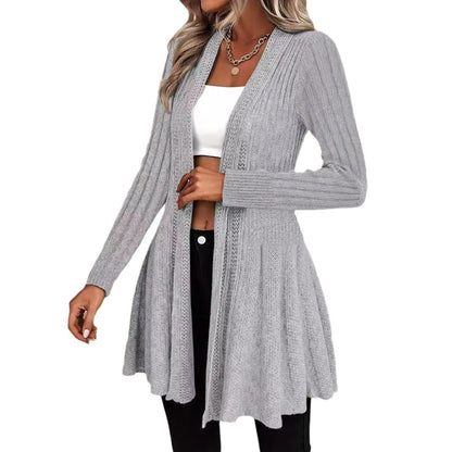 Women's casual knitted cardigan with flowing cut Ivyshape