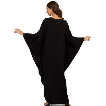 Ladies Elegant Kaftan with intricate animal embroidery and wide cut Ivyshape