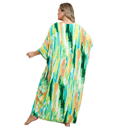 Women's Long Beach Robe with Flowing Silhouette Ivyshape
