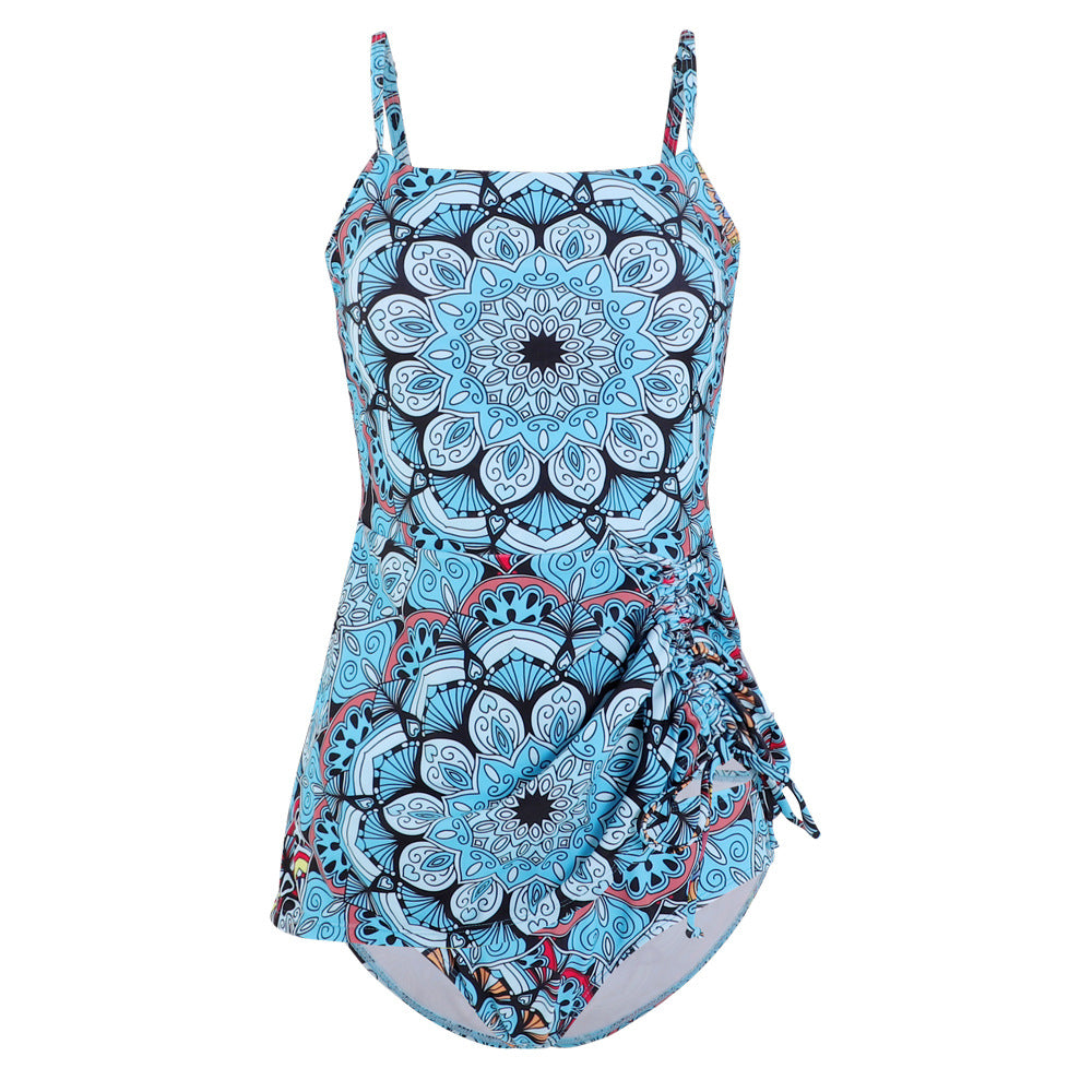Women's Artistic Tankini with adjustable straps and gathers Ivyshape