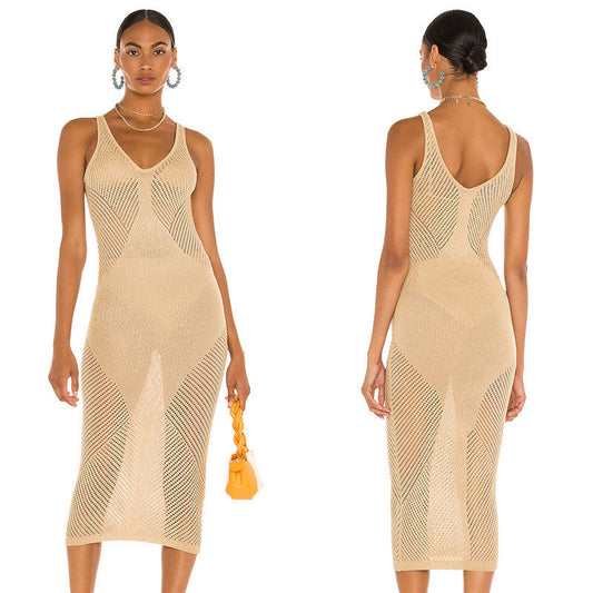 Women's Crochet Bodycon Dress with Elegant Cut Ivyshape