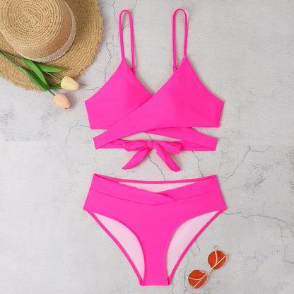 Women’s bikini set with wrap top and high waist Ivyshape