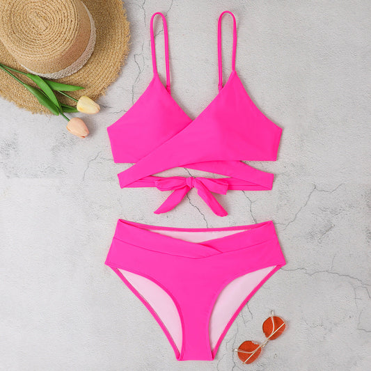 Women’s bikini set with wrap top and high waist Ivyshape