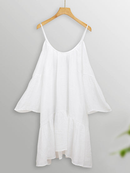Ladies airy beach tunic with wide oversized cut Ivyshape