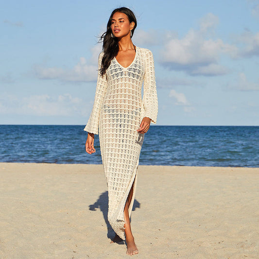 Ladies Crochet Maxi Dress Ivyshape