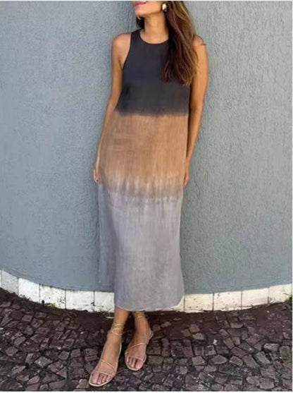 Ladies Elegant Sleeveless Maxi Dress Ivyshape
