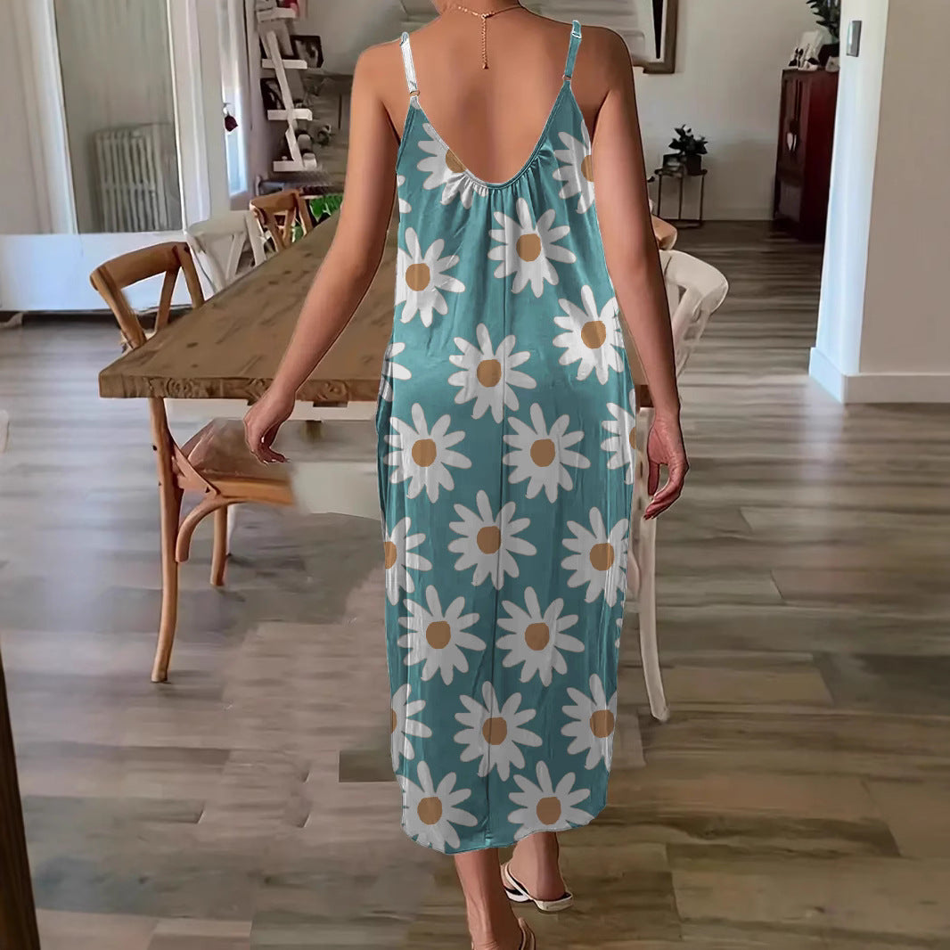 Women’s Casual Floral Maxi Dress Ivyshape