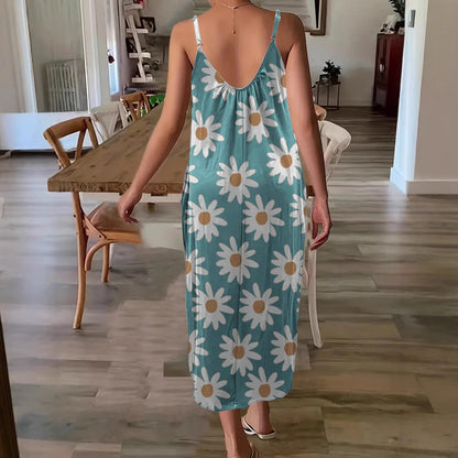 Women’s Casual Floral Maxi Dress Ivyshape
