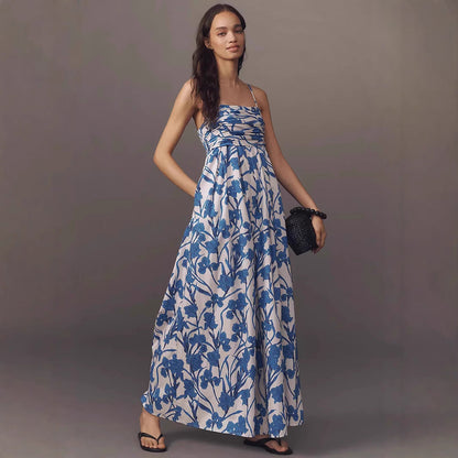 Women Elegant Flower Maxi Jumpsuit Ivyshape