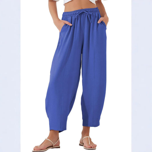Women's Loose Fit Light Trousers Ivyshape