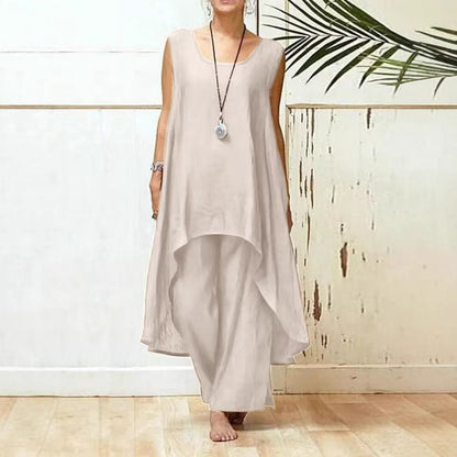 Women's Flowing Tunic Maxi Jumpsuit Ivyshape