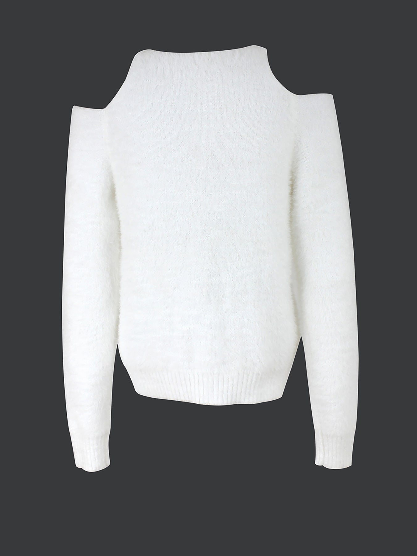Women's elegant crop pullover with keyhole neckline and shiny decorative details Ivyshape