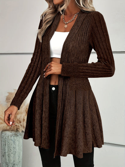 Women's casual knitted cardigan with flowing cut Ivyshape