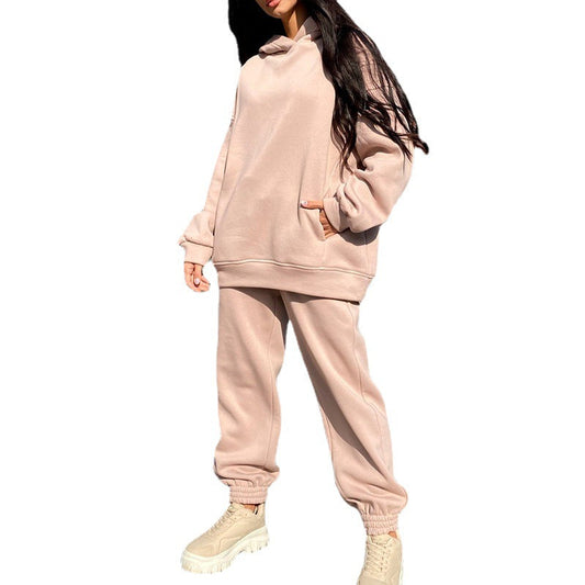 Women's cozy hooded jumpsuit made of soft fleece Ivyshape