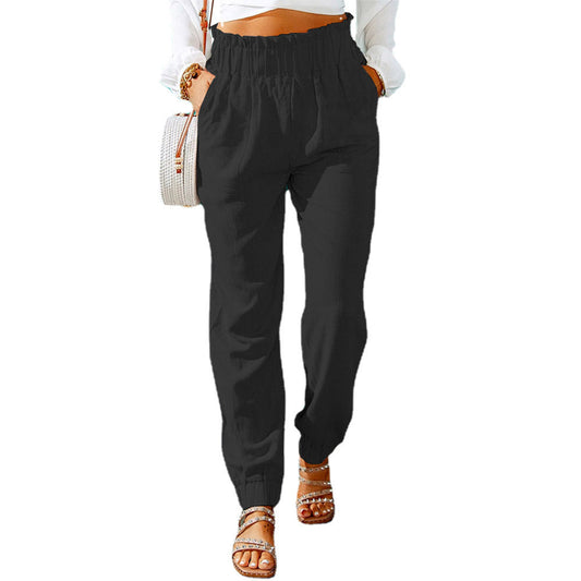 Women's Tailored Elastic Waist Pants Ivyshape