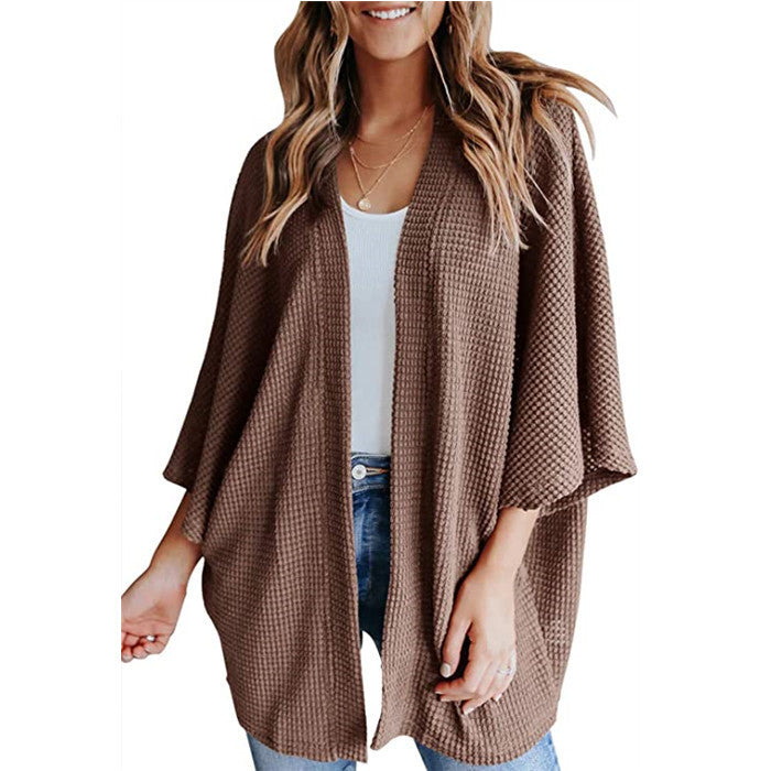 Women casual honeycomb jacket Ivyshape