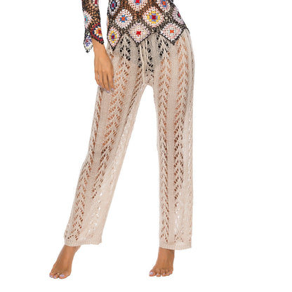 Women's Crochet Beach Pants Ivyshape
