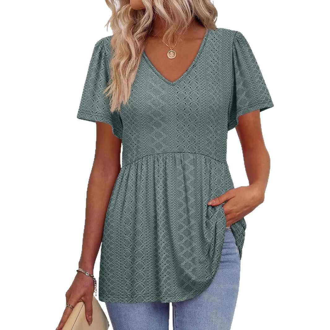 Women structured peplum top Ivyshape