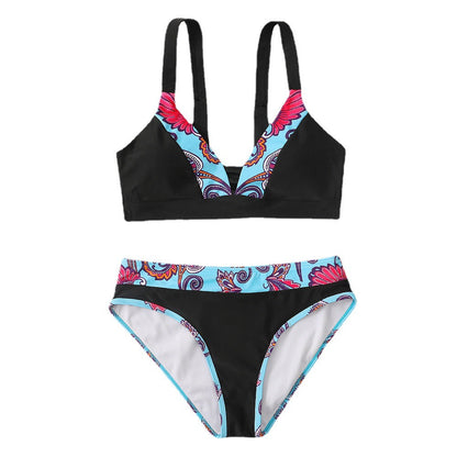 Ladies sporty and fashionable bikini set with striking pattern Ivyshape