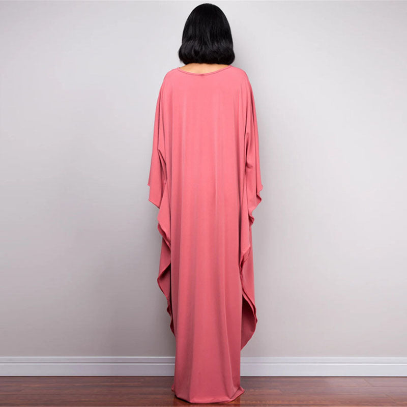 Ladies Maxi Kaftan with flowing cut and wide sleeves Ivyshape