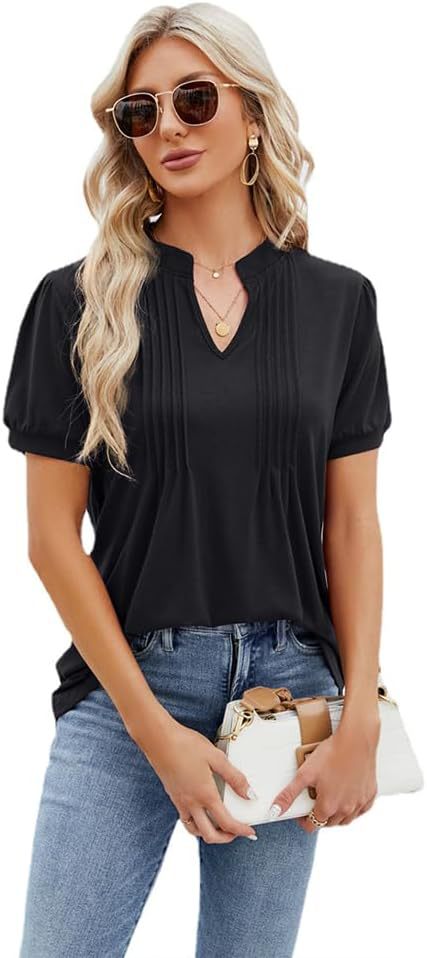 Ladies stylish pleated top Ivyshape