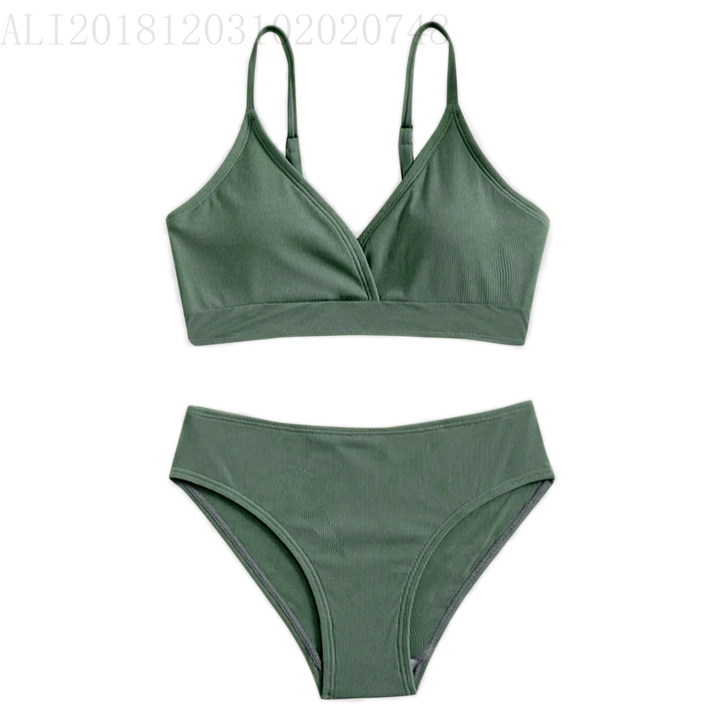 Women's bikini set in modern wrap style with adjustable straps Ivyshape