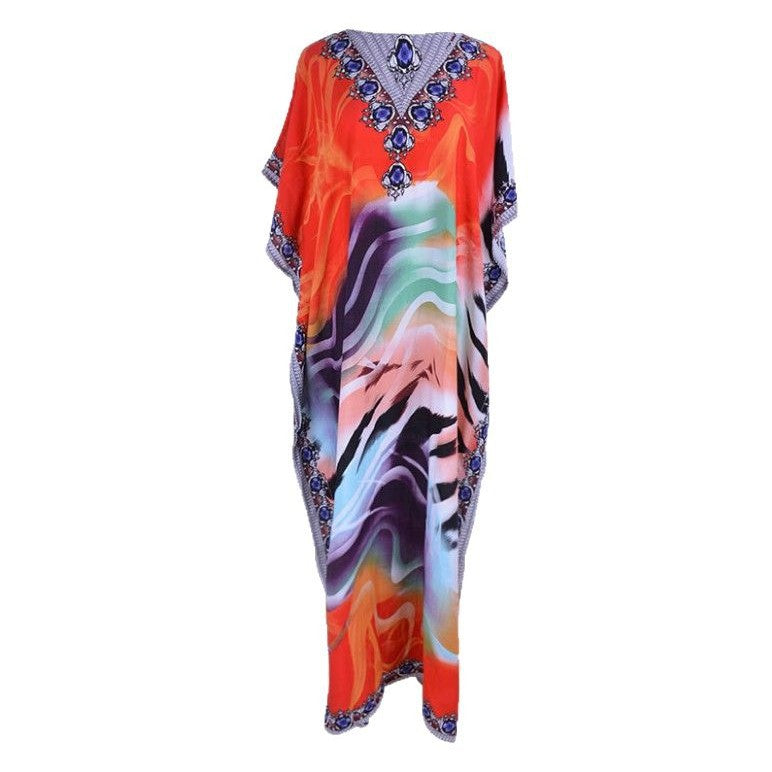 Women's Kaftan with Colorful Pattern Ivyshape