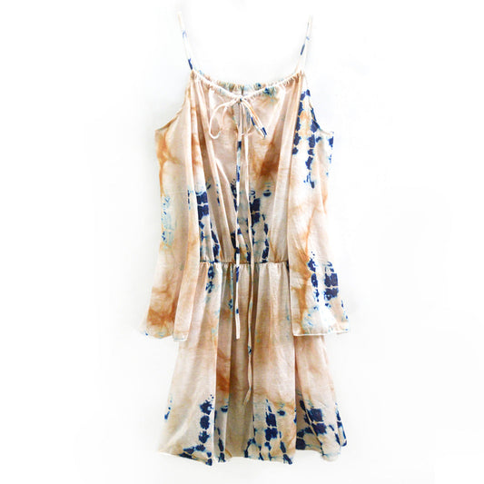 Ladies Cold-Shoulder Batik Dress Ivyshape