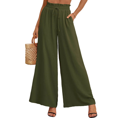 Ladies Lightweight Wide Pants Ivyshape