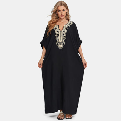 Ladies Elegant Kaftan with elaborate embroideries Ivyshape