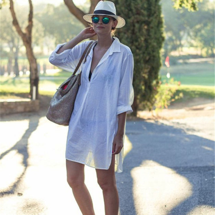Women airy beach shirt - Wonder Ivyshape