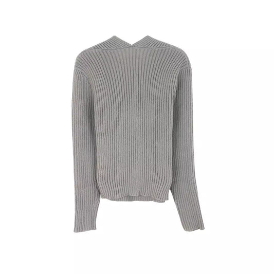 Ladies form-fitting ribbed top with long sleeves Ivyshape