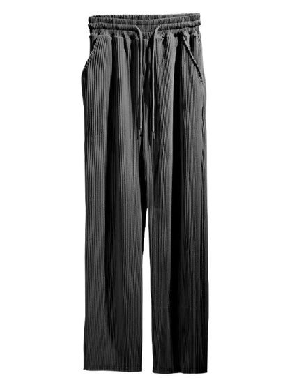 Women's Relaxed Fit Pleated Wide Trousers Ivyshape