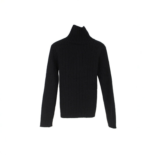 Ladies fine knit turtleneck sweater in ribbed design Ivyshape
