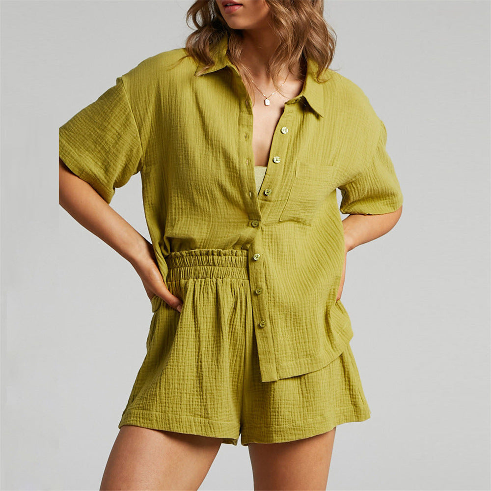 Women's Light and Casual Short Sleeve Set Ivyshape