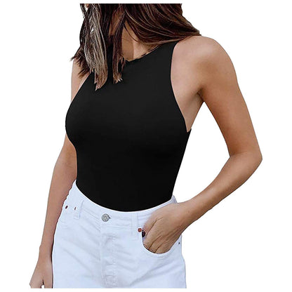 Women's bodysuit with high neck and back exposure Ivyshape