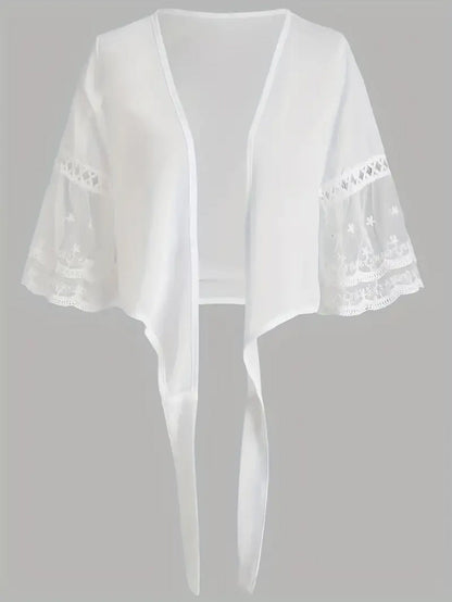 Ladies airy lace summer jacket Ivyshape