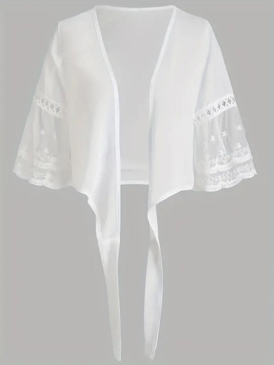 Ladies airy lace summer jacket Ivyshape