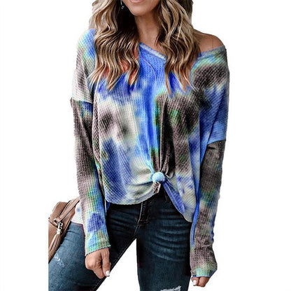 Ladies Comfortable and Casual Knit Blouse with Asymmetrical Hem Ivyshape