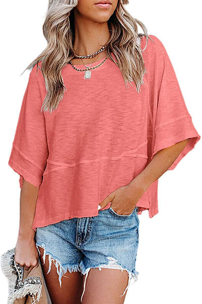Women's Quarter Sleeve Boxy Top Ivyshape
