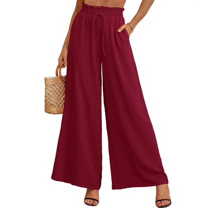 Ladies Lightweight Wide Pants Ivyshape