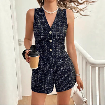 Women's elegant overall with button details Ivyshape