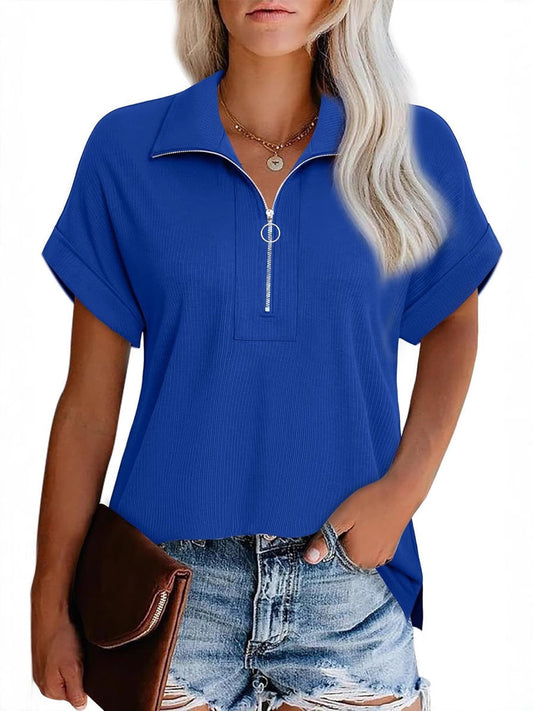 Ladies Modern Zip-Up Leisure Top Ivyshape