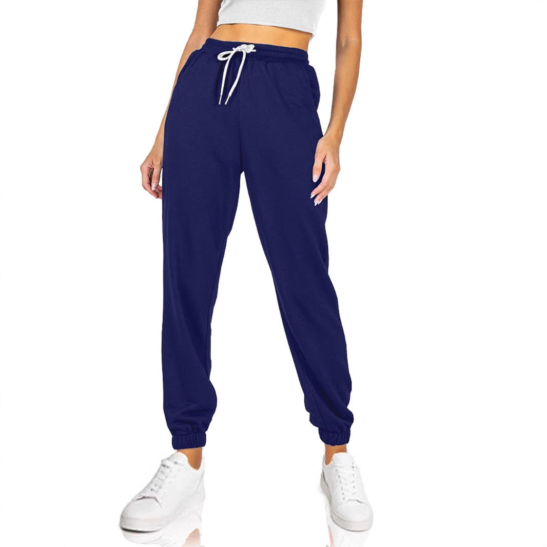 Women's comfortable sweatpants with elastic waistband and pockets Ivyshape