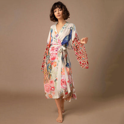 Women’s Kimono with Floral Patterns Ivyshape