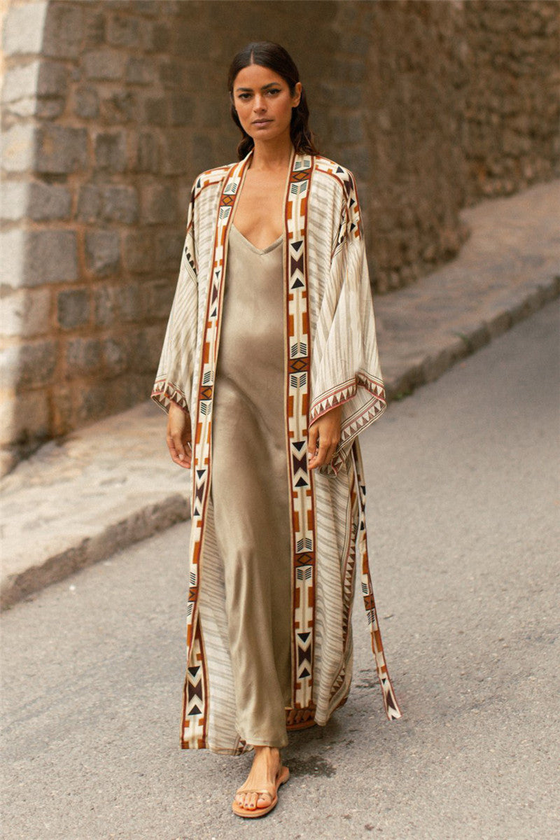 Women's Colorful Kimono with Loose Fit and Unique Pattern Ivyshape