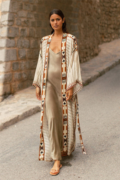 Women's Colorful Kimono with Loose Fit and Unique Pattern Ivyshape