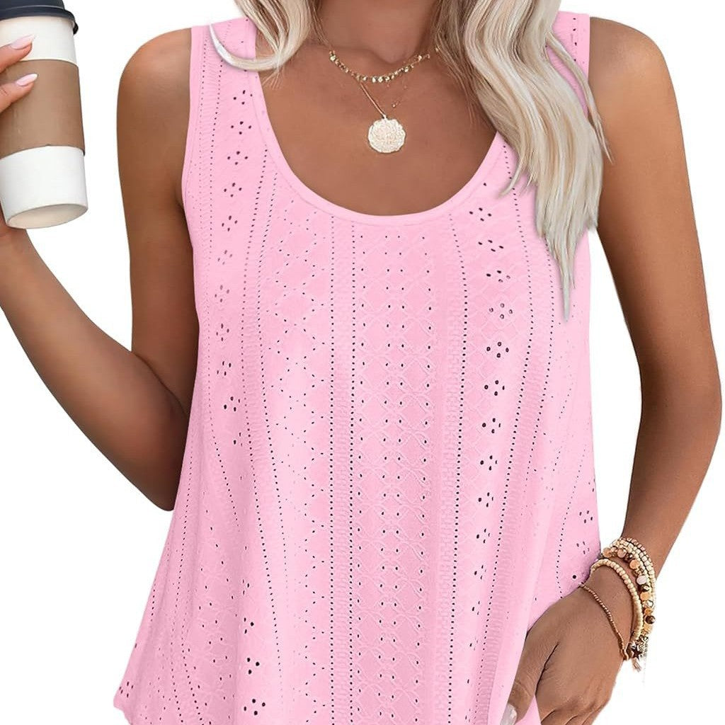 Womens Leisure Light Sleeveless Top Ivyshape