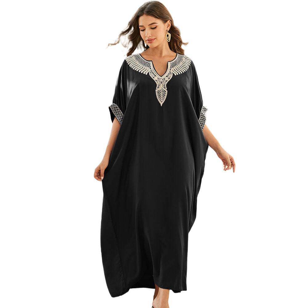 Women elegant Kaftan with artistic embroidery design Ivyshape