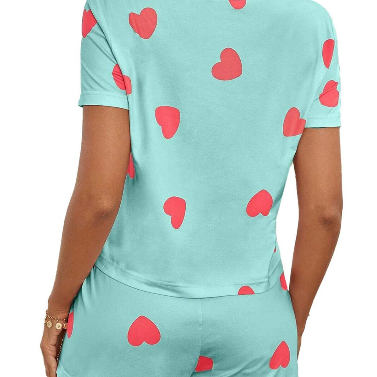 Women's Comfortable and Airy T-Shirt with Heart Design Ivyshape